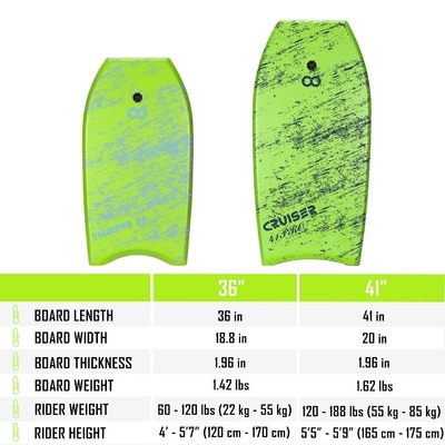 Kinder EVA Surf Bodyboard mit Leash Rider Höhe 4'5'7' 120cm-170cm Custom Design