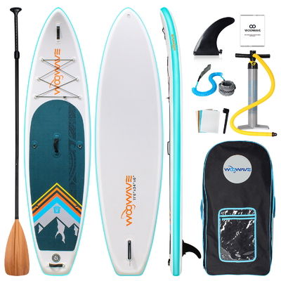 Seen Flüsse Gelegenheit Woowave Aufblasbare Paddel SUP Board mit Sup Leash Zubehör
