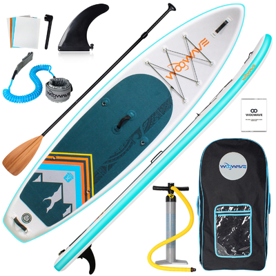 Seen Flüsse Gelegenheit Woowave Aufblasbare Paddel SUP Board mit Sup Leash Zubehör