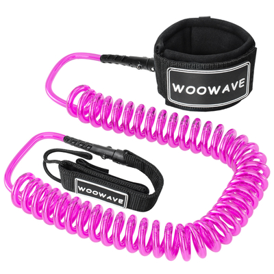 Polyurethan Coil Surfboard Leine für 6'7'8'9'10'11' Länge Surfen und gepolsterte Armband