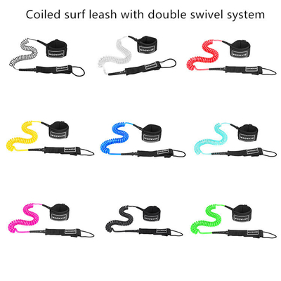 Custom Logo Coiled Leash für Surfen Surfbrett Woowave Upgrade für Windsurfen verwendet