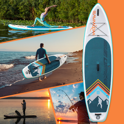 10'2' ISUP aufblasbares Paddleboard für Seen Flüsse Unisex Gelegenheit Anwendbar Menschen