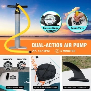10'2' Woowave End Body Board für Seen Flüsse Surf Leash und Pumpe Zubehör enthalten