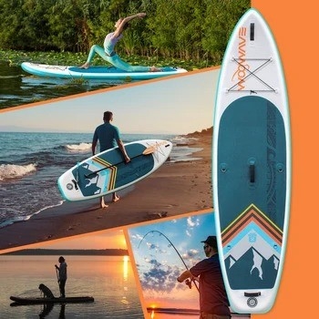 10'2' Woowave End Body Board für Seen Flüsse Surf Leash und Pumpe Zubehör enthalten