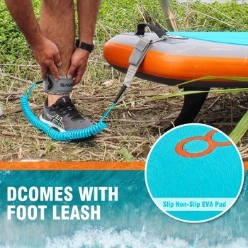 Benutzerdefinierte Farbe Surf Leash Woowave ISUP Bodyboard 10'2 'für Seen Flüsse und Design