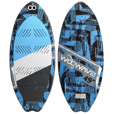 49' Wakesurfbrett Glas Stehen Paddelbrett Surfbrett Blau Anwendbar Menschen Unisex