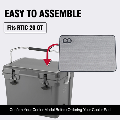 RTIC 20 Cooler Box Pad 16,73*10,83 Zoll Größe mit Klebstoff und Anti-Slip Schaummatte