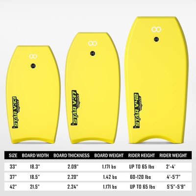 Kinder Surfen Surfbrett mit Handleine BLAU/GELB/GRÜN WOOWAVE Gutes EPS-Kern-Shortboard