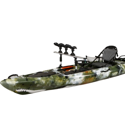 395*92*35cm Einzelfischerkajak Woowave Design mit Pedalantrieb und Elektromotor