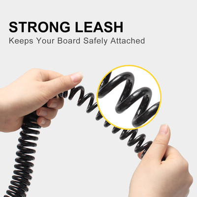 WOOWAVE Coiled Paddle Board Leash Ihre ultimative Sicherheitslösung für Seen Flüsse