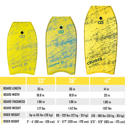 33 Zoll XPE Body Board für Strandkinder Surfer Rider Größe 2'-4' 60cm-120cm XPE Material