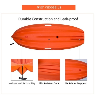 WOOWAVE Kanu Kajak Fischen für Kinder Paket Größe 181*71*24cm Ladekapazität 60kg/132lbs