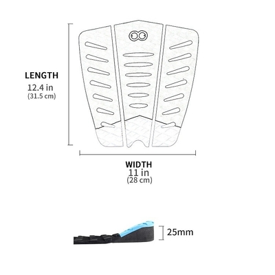 EVA-Schaum-Surf Decking Pad für Seen Flüsse WOOWAVE Knie Board Traktionspad