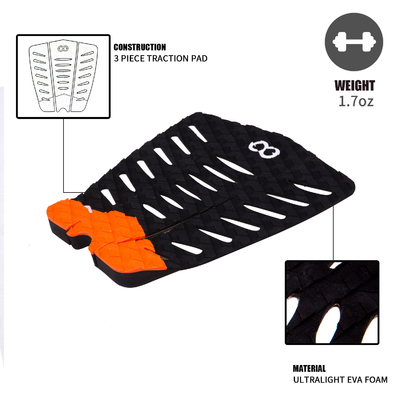 3M oder Domestic Adhesive Surfboard Traction Pad für Deck Grip SUP Front Tail Pad