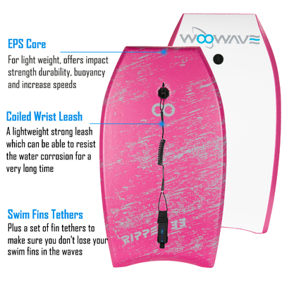 Woowave EPS-XPE-Surfbrett aus HDPE-Schaum für Wassersportler jeden Alters