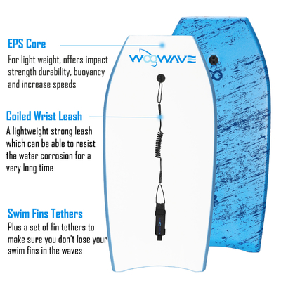 BLUE XPE Bodyboard mit Leash Your Key zu einem epischen Surferlebnis von Woowave