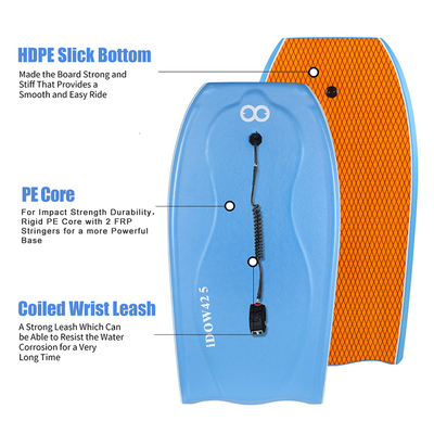 Kinder und Erwachsene PE Core Bodyboard mit hoher Haltbarkeit Fahrer Gewicht 120-200lbs