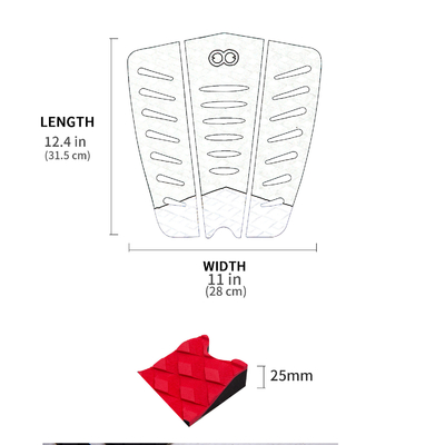 Soft Marine Grade EVA Surfboard Traction Pads in benutzerdefinierter Pantone Farbe für maximalen Griff
