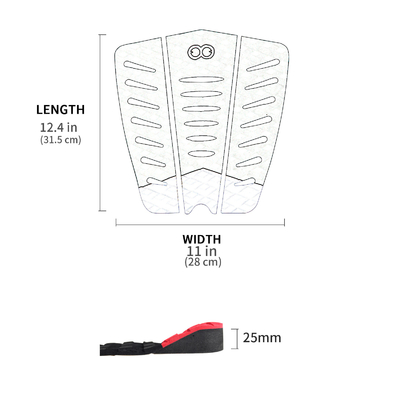 Soft Marine Grade EVA Surfboard Traction Pads in benutzerdefinierter Pantone Farbe für maximalen Griff