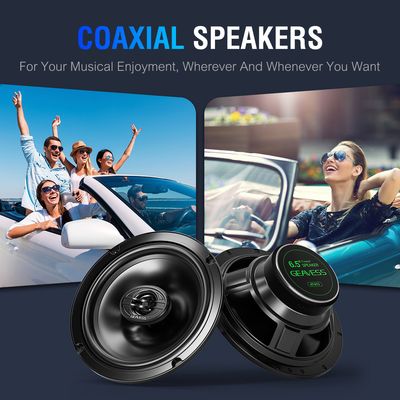 Set von 2 Coaxial Auto Lautsprechern mit 6,5 Zoll Subwoofer und 1500Hz Tweeter