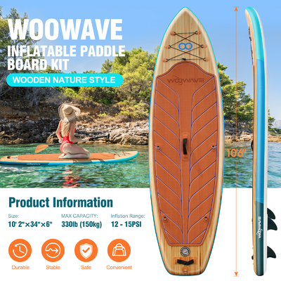 Aufblasbare Stand-Up-Paddle-Board mit 13,49 kg Gewicht