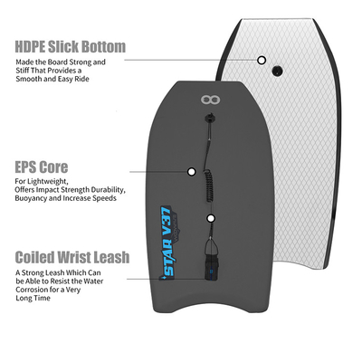 Profi-Surf-Bodyboard 1,42 lbs Board Gewicht 18,5 Zoll Board Breite von Custom