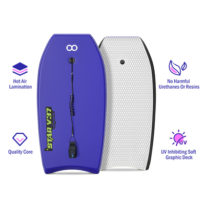 Kinders 37 Zoll Softboard Surfboard mit Leinen und EPS Kern Board Gewicht 1,42 lbs