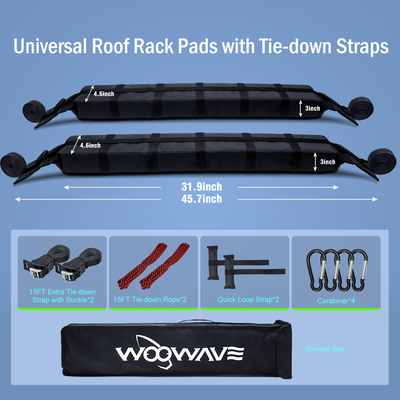 Tragbare Tasche mit Ladekapazität 65 kg Universal fit EVA Dachregal für Kajak