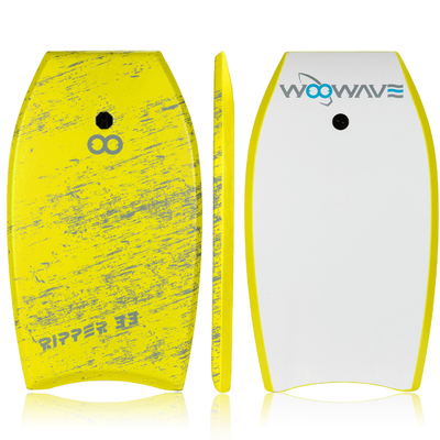 Benutzerdefinierte Farbe und Logo-Design Gelb 33 Zoll Bodyboard zum Surfen auf Seen Flüsse