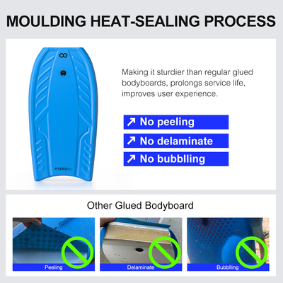 Anpassbares Surfbrett-Körperbrett mit Leine 3 lbs Brettgewicht HDPE Material