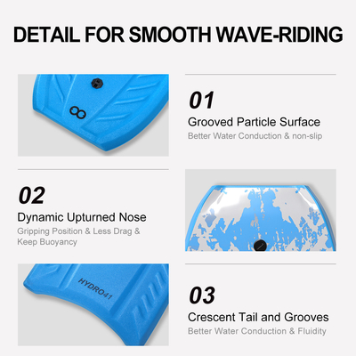 Anpassbares Surfbrett-Körperbrett mit Leine 3 lbs Brettgewicht HDPE Material
