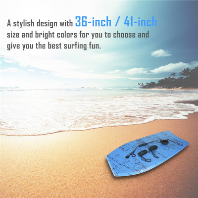 Verbessern Sie Ihr Surf-Spiel Woowave EPS XPE HDPE Schaumbild Bodyboard mit Surf Leash