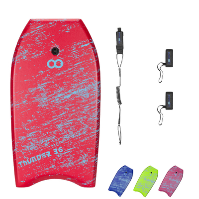 36-Zoll-Surf-Bodyboard mit Leine und Flossenflossen aus EPS PP PE Schaumstoff HDPE