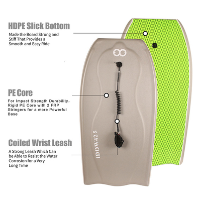WOOWAVE Outlet Surf Bodyboards für Strand 42,5 Zoll Länge 120-200lbs Fahrer Gewicht