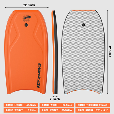 Bodyboard für Männer mit PE-Kern